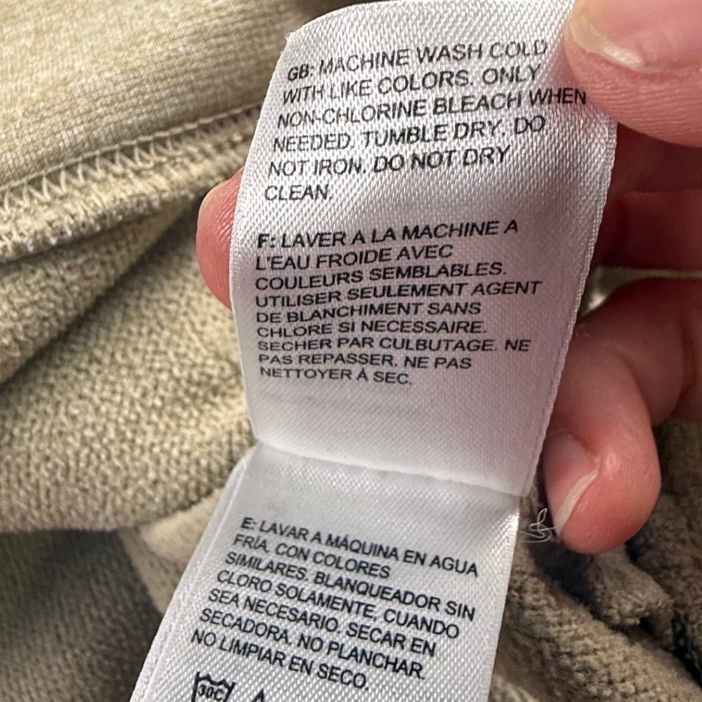 The North Face Men's Logo Hoodie Pullover Heather Tan Polyester Casual XL - Picture 9 of 12